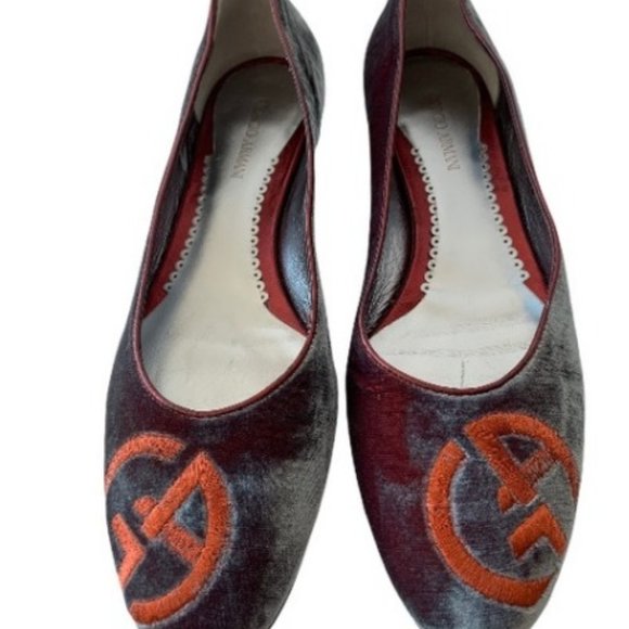 GIORGIO ARMANI Velvet Flats